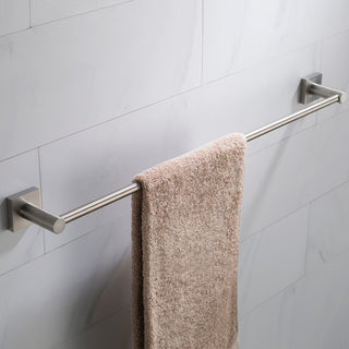 Ventus Bathroom 24" Towel Bar, Brushed Gold
