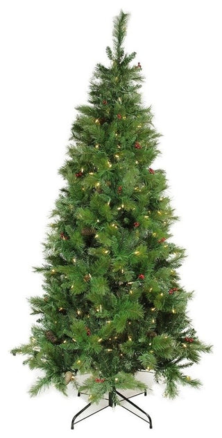 Single Plug Mount Beacon Pine Christmas Tree, LED Lights