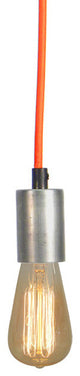 Orange Steel Pendant Light