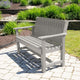 The Sequoia Professional Commercial Grade Exeter 4' Garden Bench, Harbor Gray