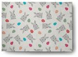 5' x 7' Bunnies and Eggs Easter Chenille Indoor/Outdoor Rug