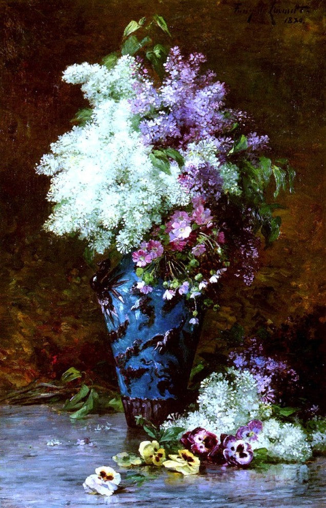 Albert-Tibulle Furcy De Lavault Fleurs, 18"x27" Wall Decal Print