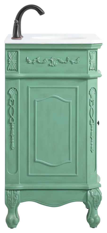 Bathroom Vanity, Vintage Mint, 21", Single Sink