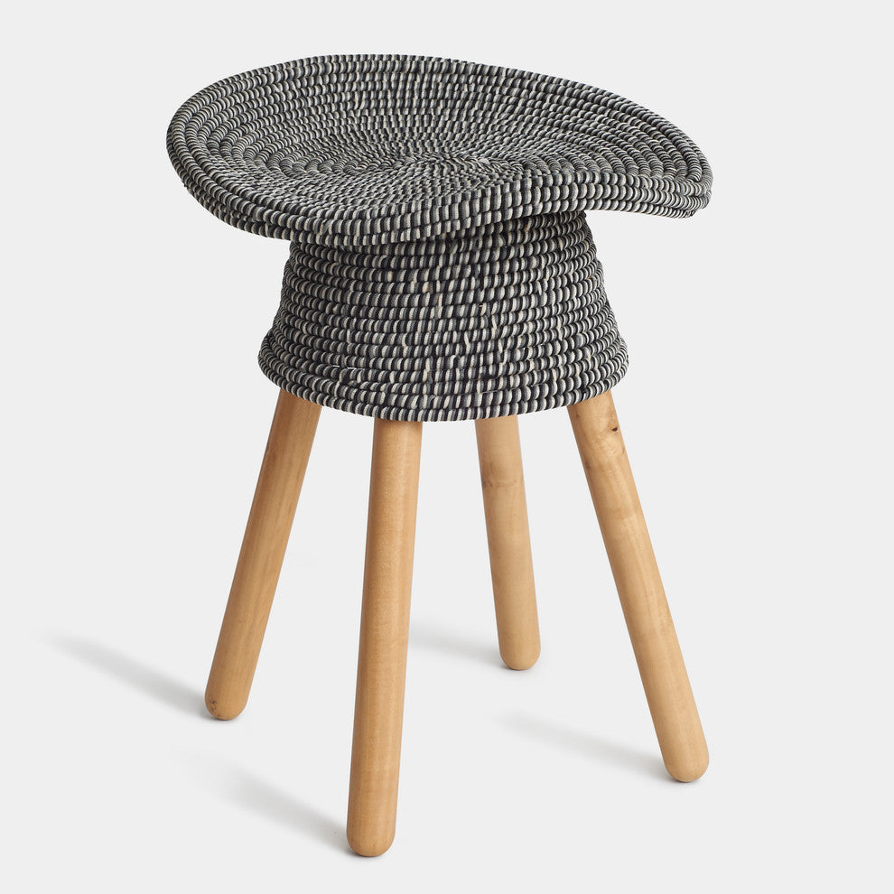 Coiled Stool, Gray