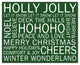 Christmas Sayings Green 2 16x20 Canvas Wall Art