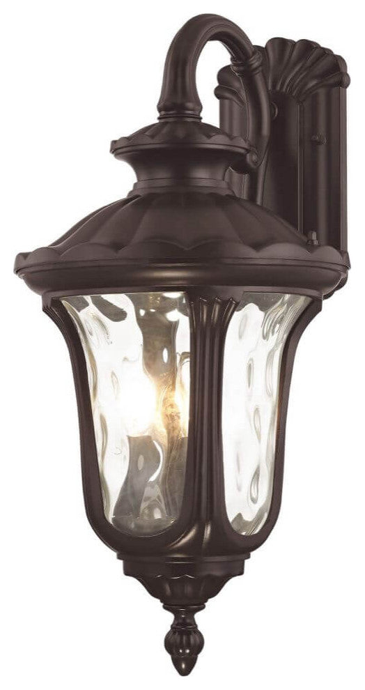Livex Oxford 3 Light 23" Tall Outdoor Wall Lantern, Bronze