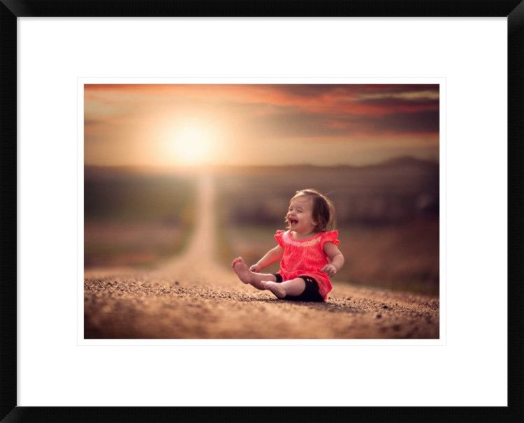 "Feelin Good" Framed Digital Print by Jake Olson, 24"x19"