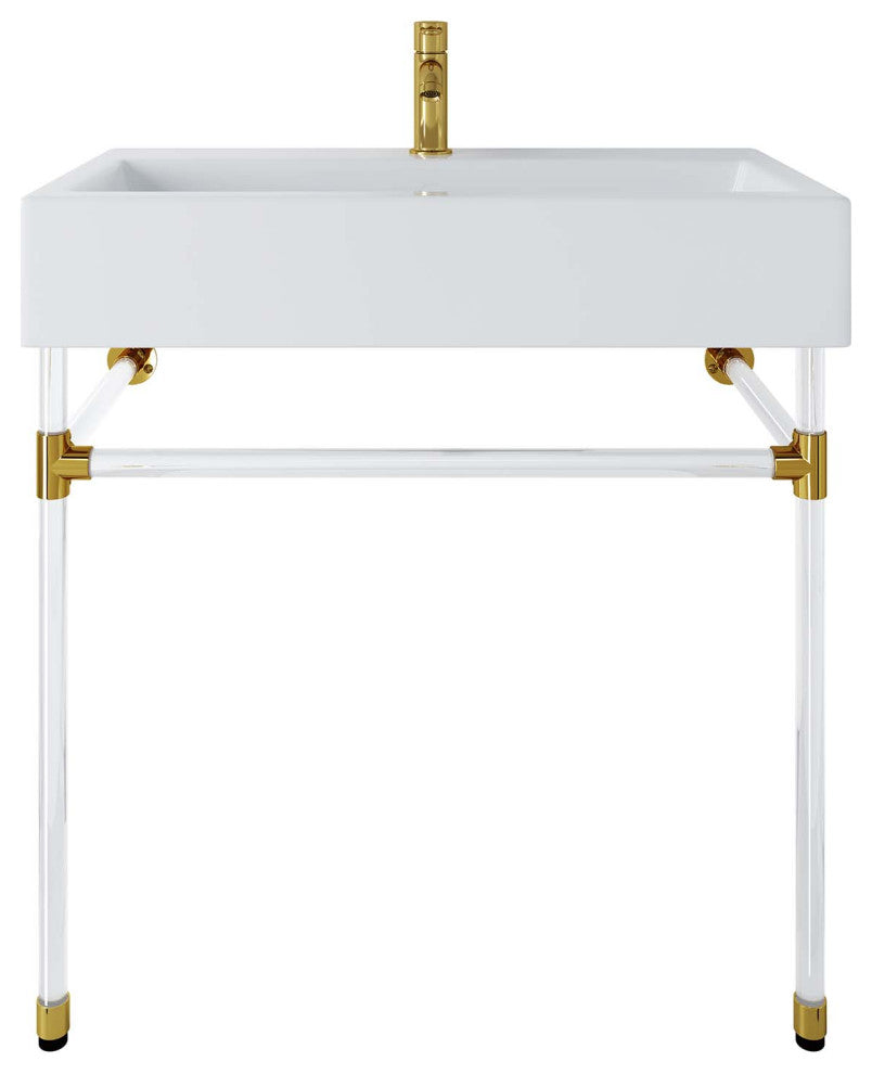 Redeem 32" Acrylic Wall-Mount Bathroom Vanity