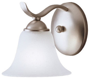Wall Sconce 1-Light, Brushed Nickel