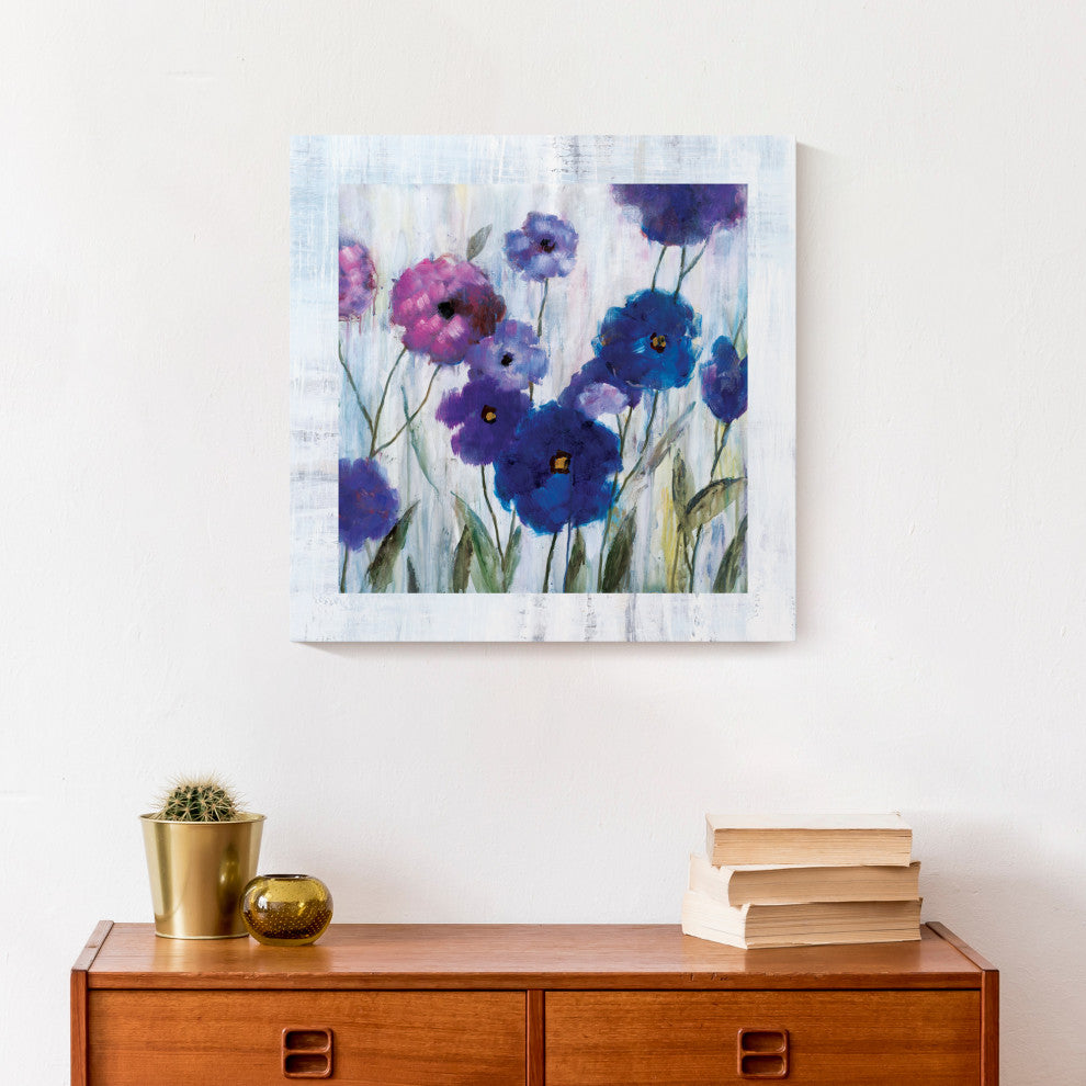 Garden Fresh Flowers 16x16 Canvas Wall Art