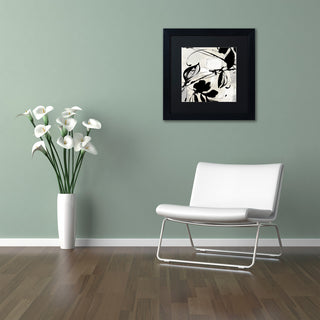 Color Bakery 'Manifesto' Art, Black Frame, Black Matte, 11"x11"
