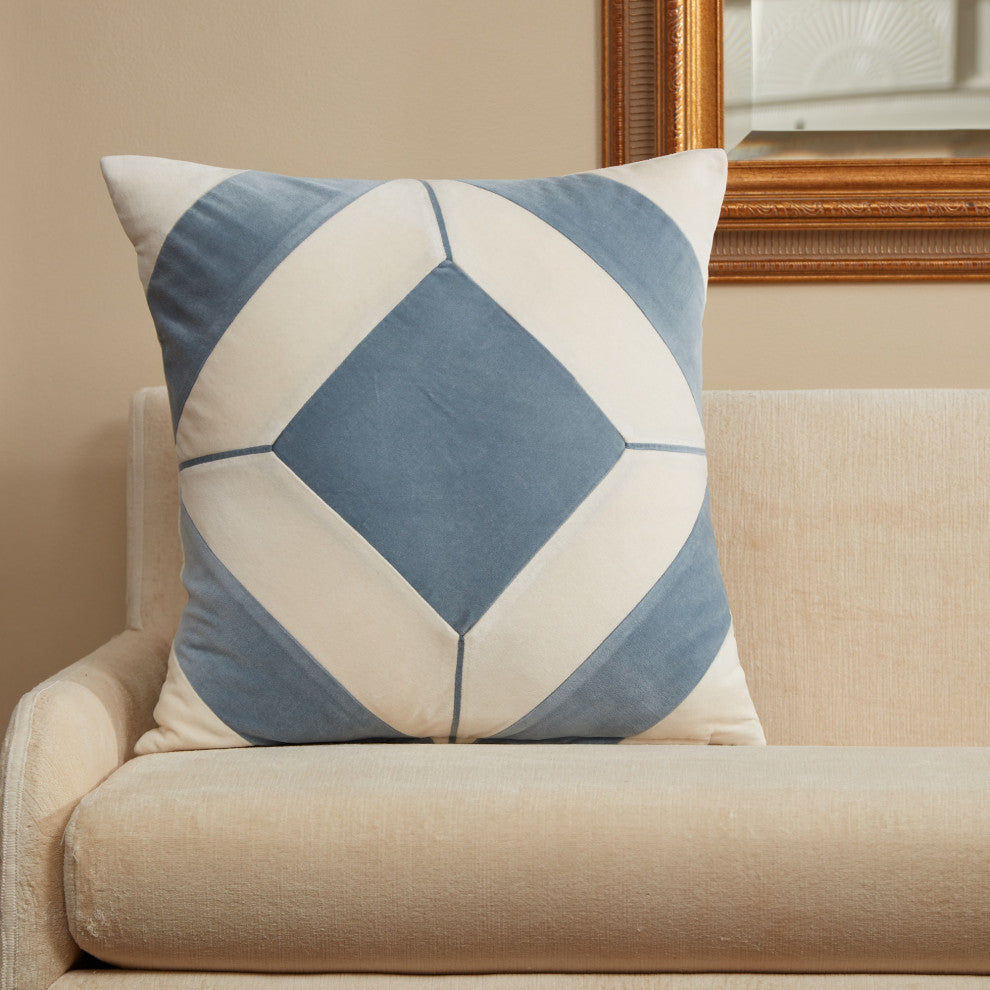 Diamond Pillow, Blue