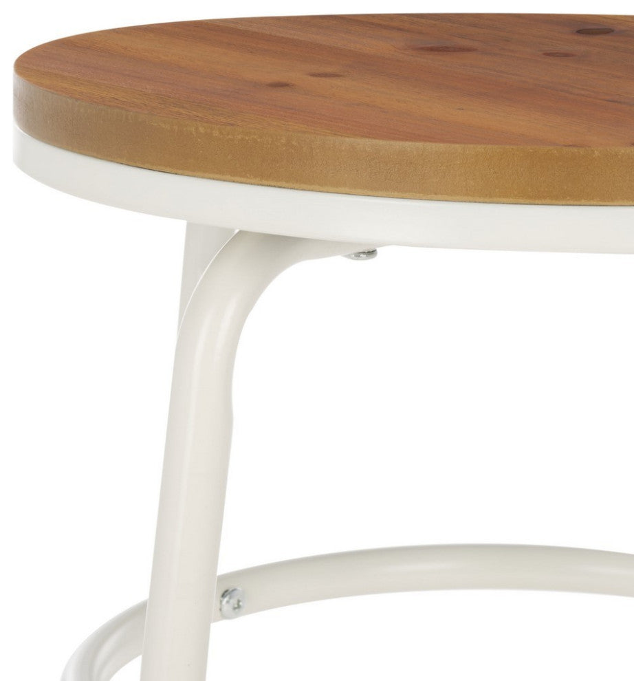 Safavieh Ford Counter Stool, Natural Brown/White