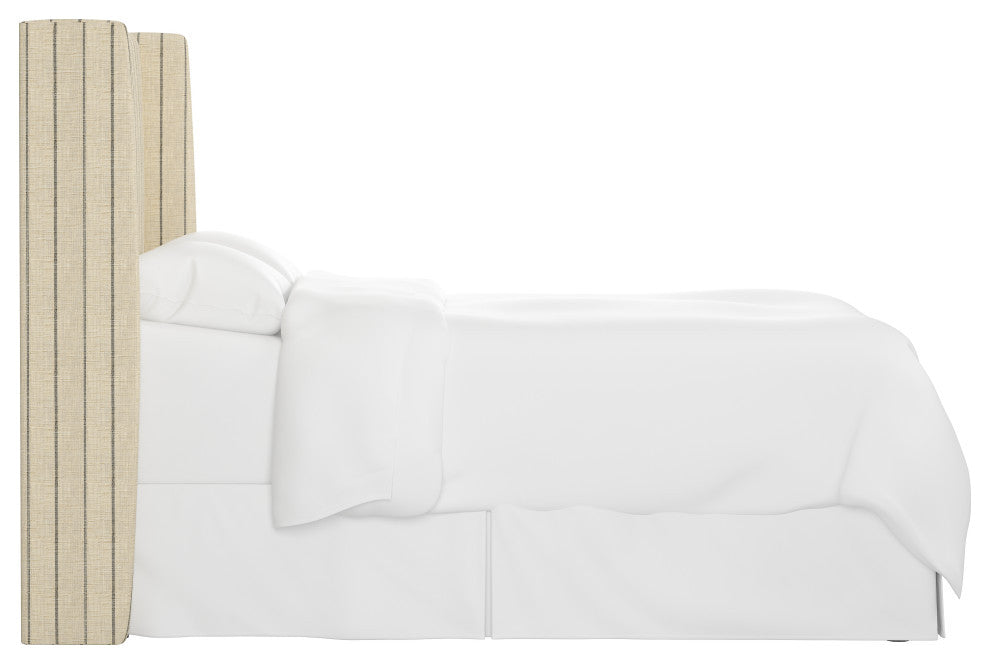 King Wingback Headboard, Fritz Glacier