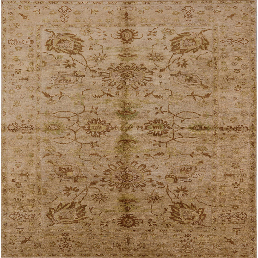 Ahgly Company Indoor Square Mid-Century Modern Area Rugs, 4' Square