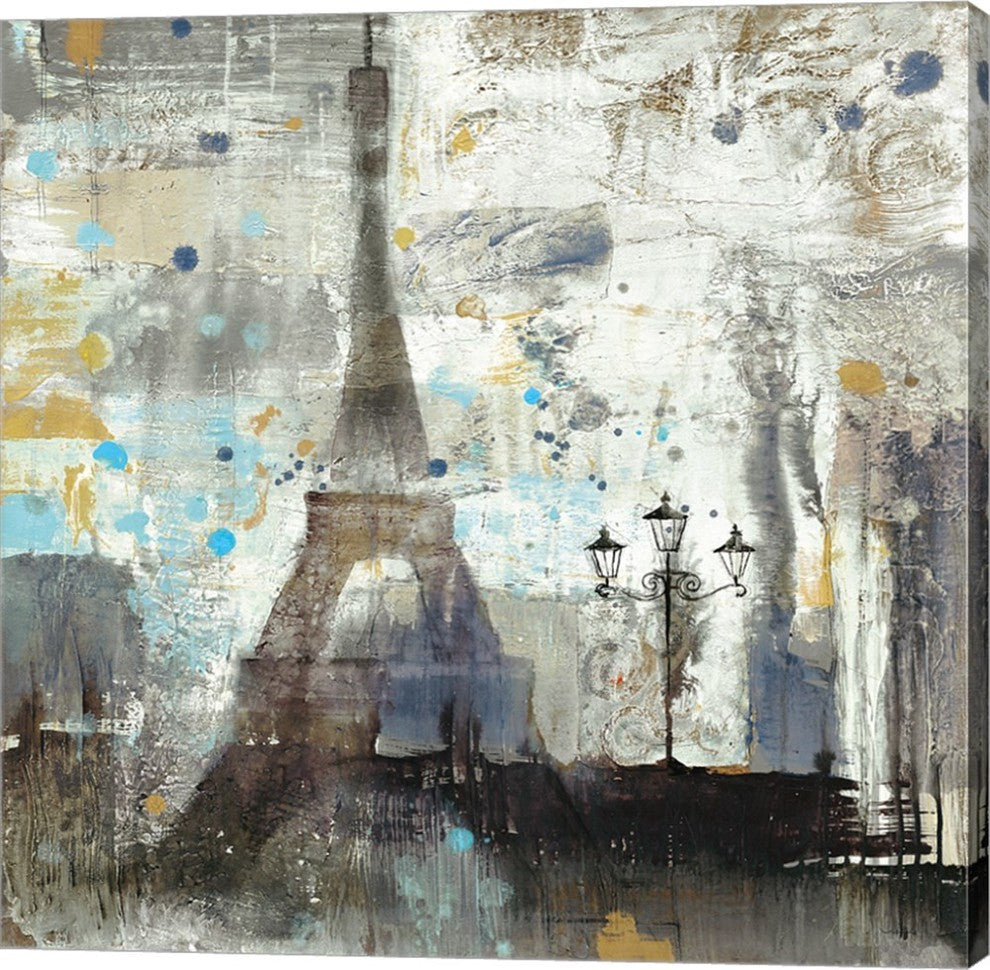 Eiffel Tower Neutral by Albena Hristova Canvas Art, 24x24