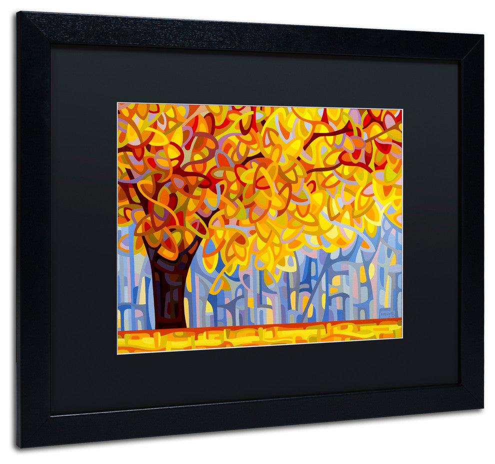 'October Gold' Matted Framed Canvas Art by Mandy Budan
