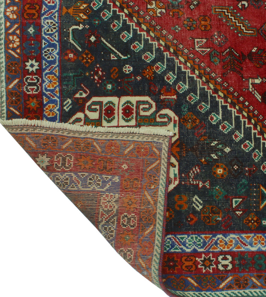 Fine Vintage Distressed M 06 Red Rug