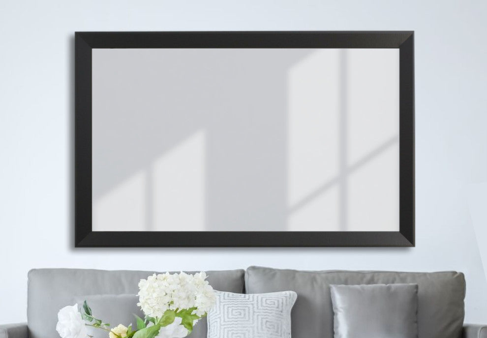 LaRue Framed Wall Mirror, Black, 20" X 36"