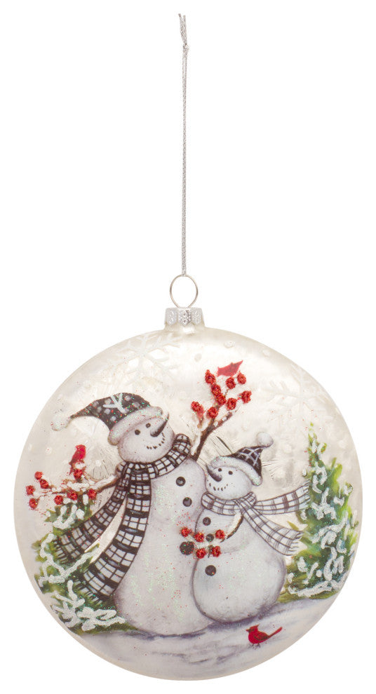Snowman Disc Ornament, 6-Piece Set