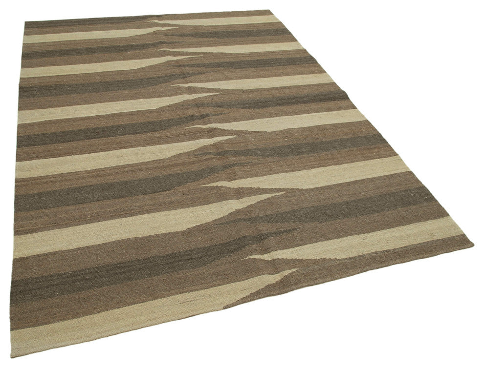 Rug N Carpet - Hand-knotted Oriental 5' 10'' x 7' 10'' Flatweave Wool Kilim Rug