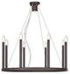 Hercules Chandelier, Bronze
