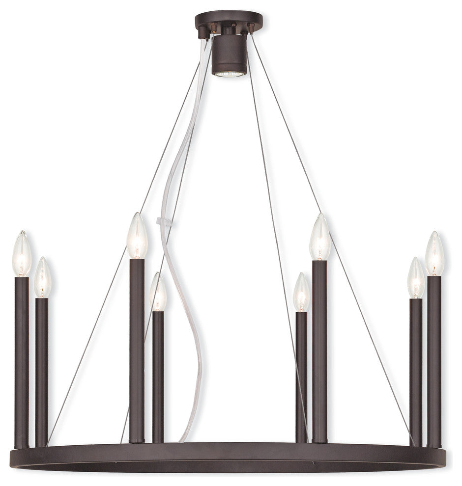 Hercules Chandelier, Bronze