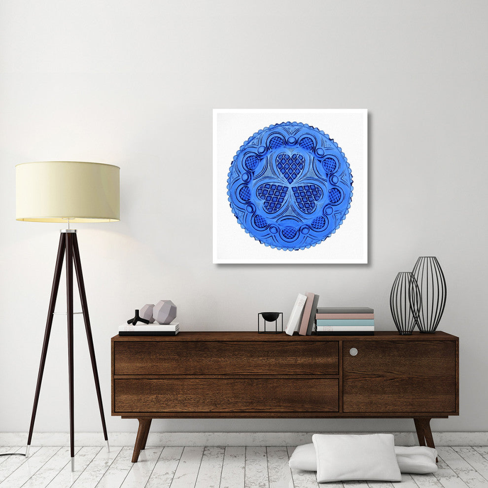 "Roman Rosette Tea Plate" Print 19th Century American Glassmaker, 38"x38"