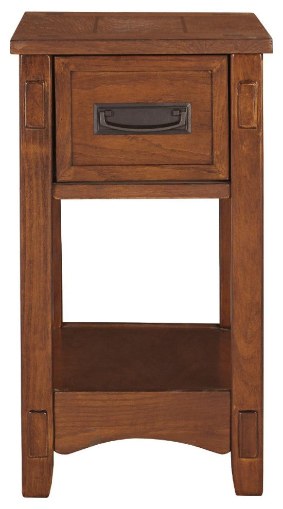 Breegin Contemporary Brown Chair Side End Table