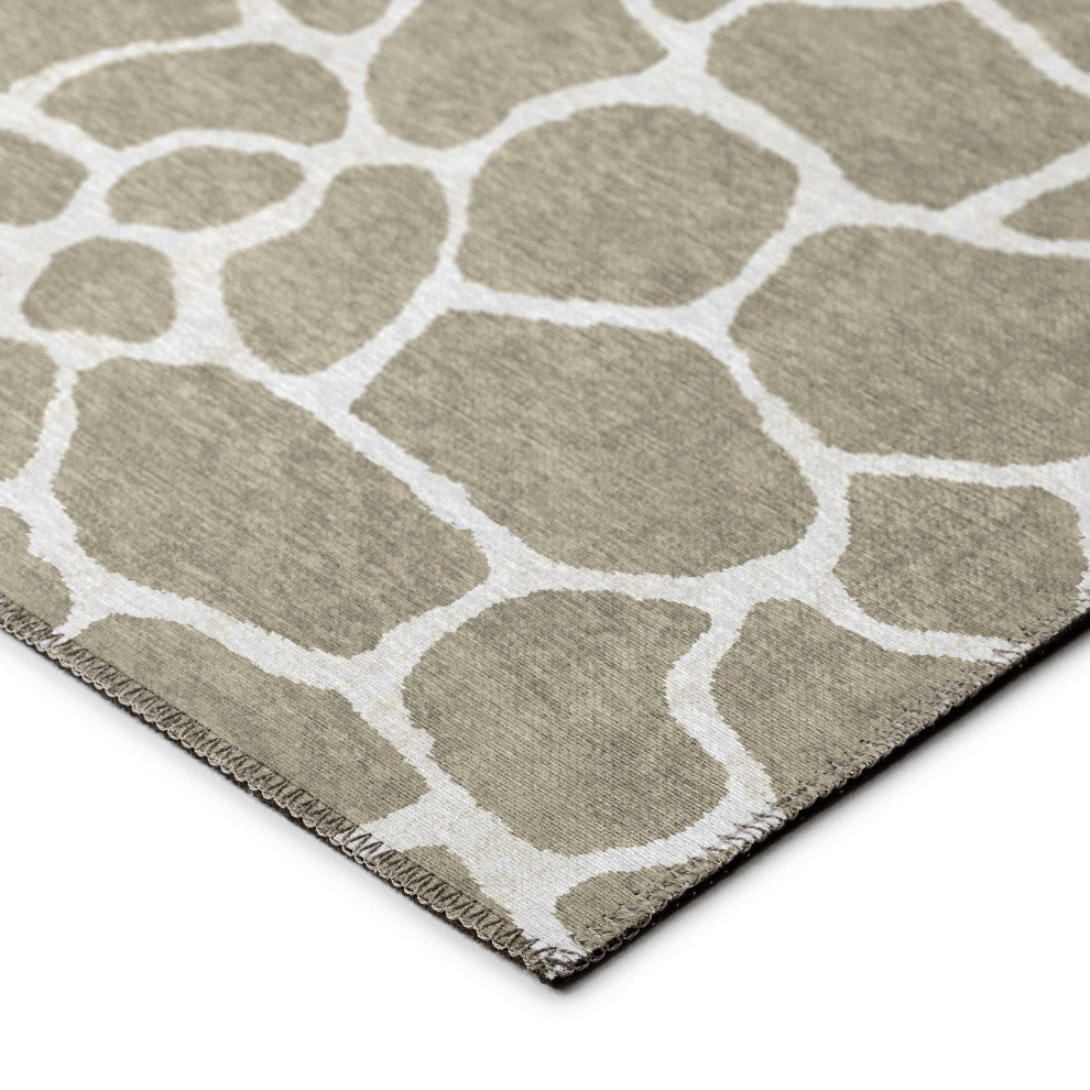 Indoor/Outdoor Mali ML4 Stone Machine Washable 10' x 10' Round Rug