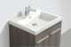 Aquamoon Ocean Modern Bathroom Vanity Set, Maple, 23 3/8", Milan Chrome Faucet