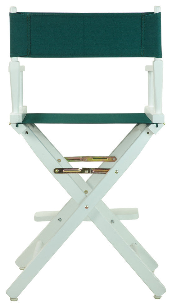 024" Director's Chair White Frame-Hunter Green Canvas