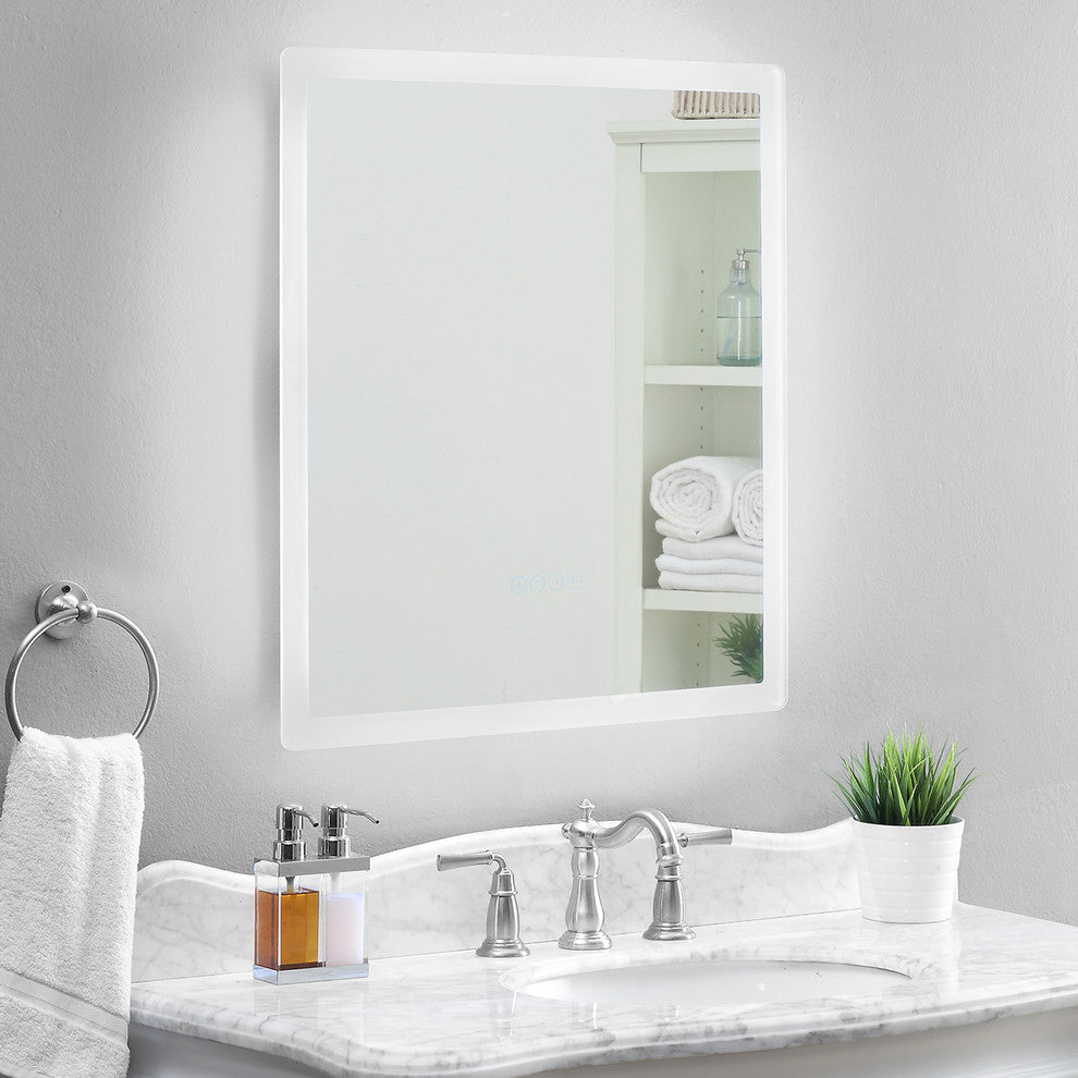 smartLED Illuminated Fog-Free Bathroom Mirror with Bluetooth Speakers and Dimmer