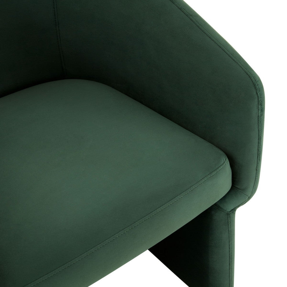Safavieh Couture Susie Barrel Back Accent Chair, Forest Green