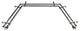 Giles 13/16" Bay Window Double Curtain Rod, Cocoa