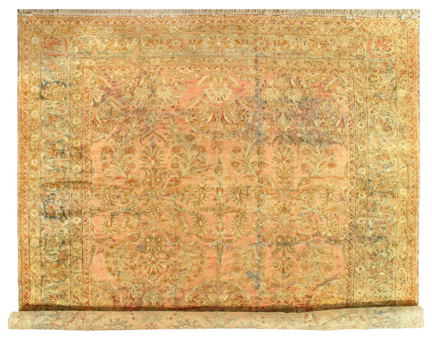 Early 20th Century Antique Persian Lilian Rug 12'6"x19'8"