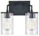 Beverlly 2 Light 13" Matte Black Bathroom Vanity Light