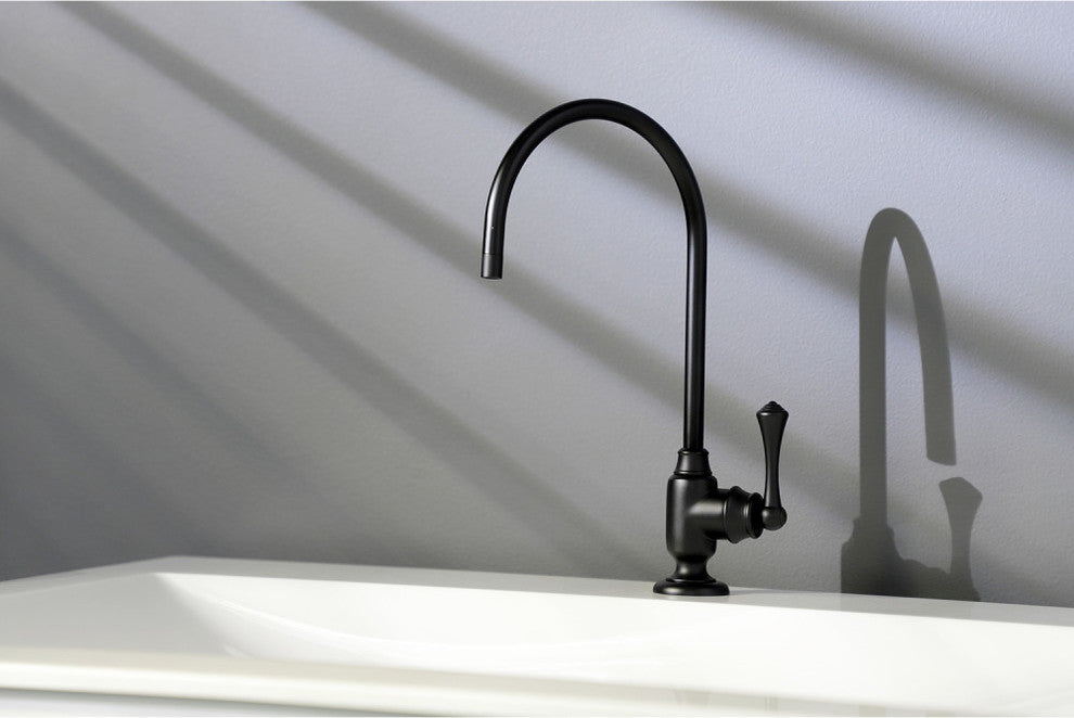 Kingston Brass Single-Handle Water Filtration Faucet, Matte Black