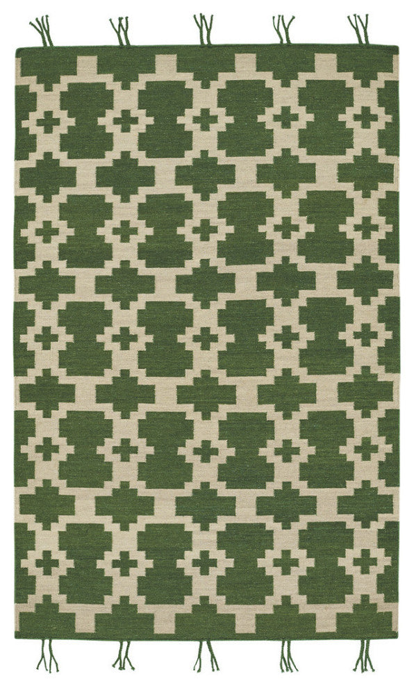 Capel Genevieve Gorder Hyland Green 3643_225 Flat Woven Rugs - 8' X 11' Rectangl