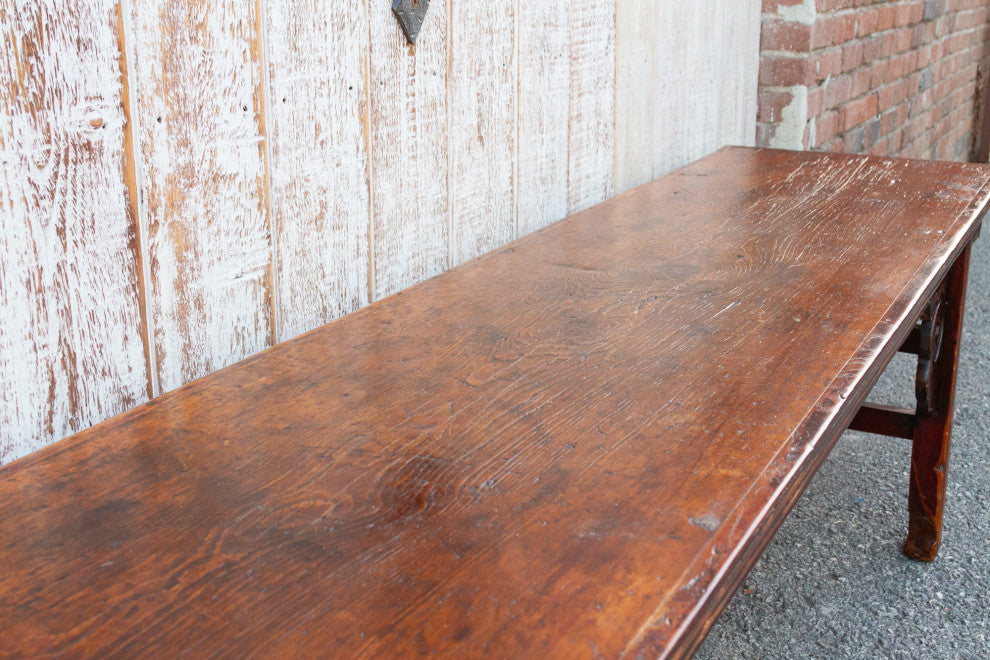 Charming Chinese Elm Ming Style Bench