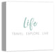 Travel Explore Live 16x16 Canvas Wall Art