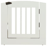 Ruffluv Individual Panel Pet Gate With Door, Medium 24", White