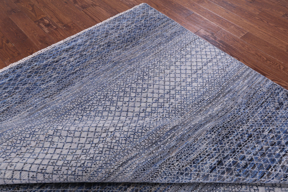 9' 1" X 12' 3" Savannah Grass Handmade Wool Rug - Q13200
