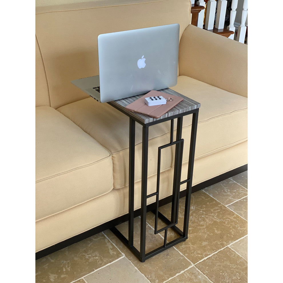 Urban Designs Under The Couch 2-Piece Side Accent Table Set , Grey