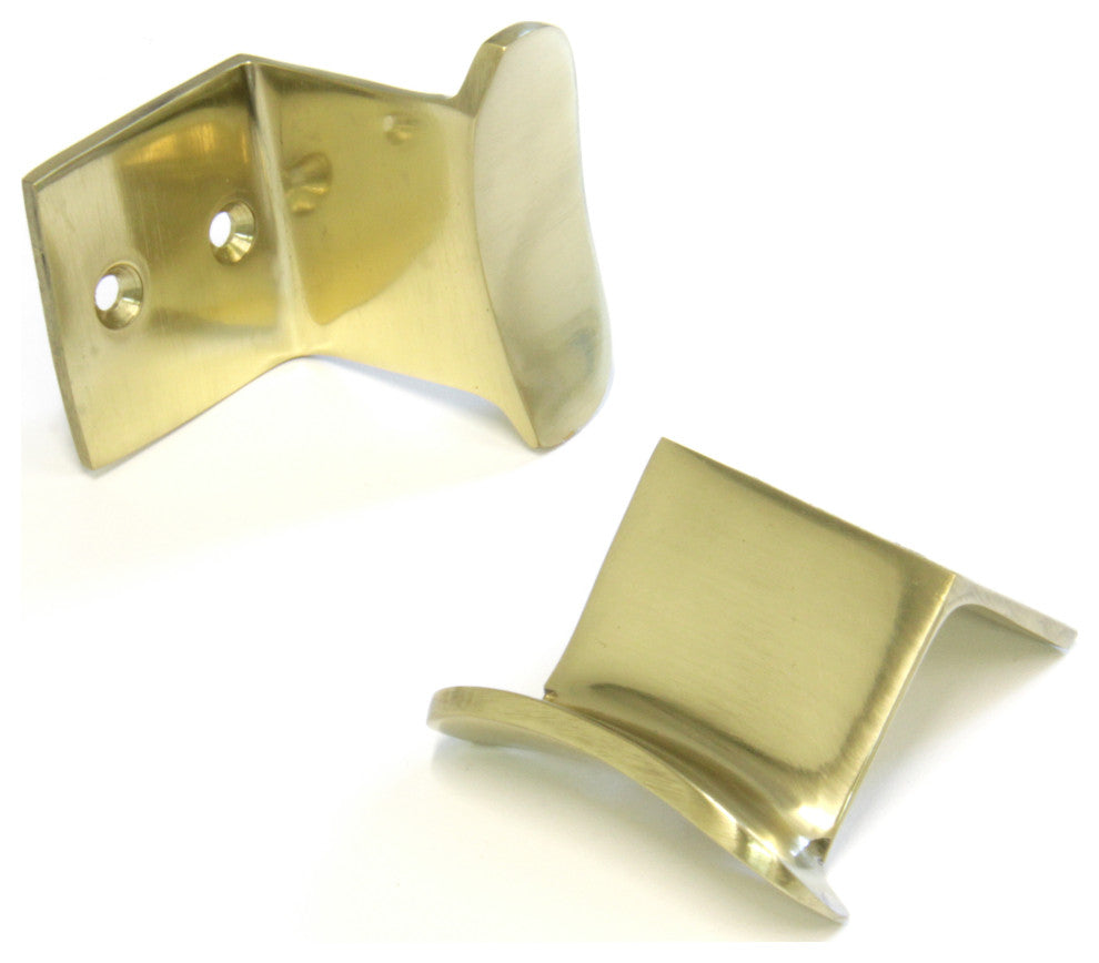 RCH Decorative Brass Wall Hook, 1.5 Inch, Various Finishes, Polished Brass, 1.5
