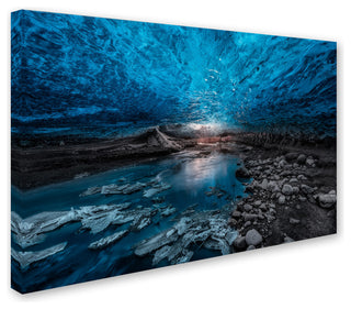 Javier De La 'Ice Cave' Canvas Art, 16x24