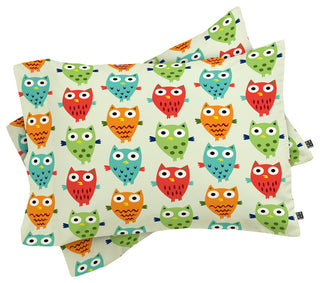 Deny Designs Andi Bird Owl Fun Pillow Shams, King