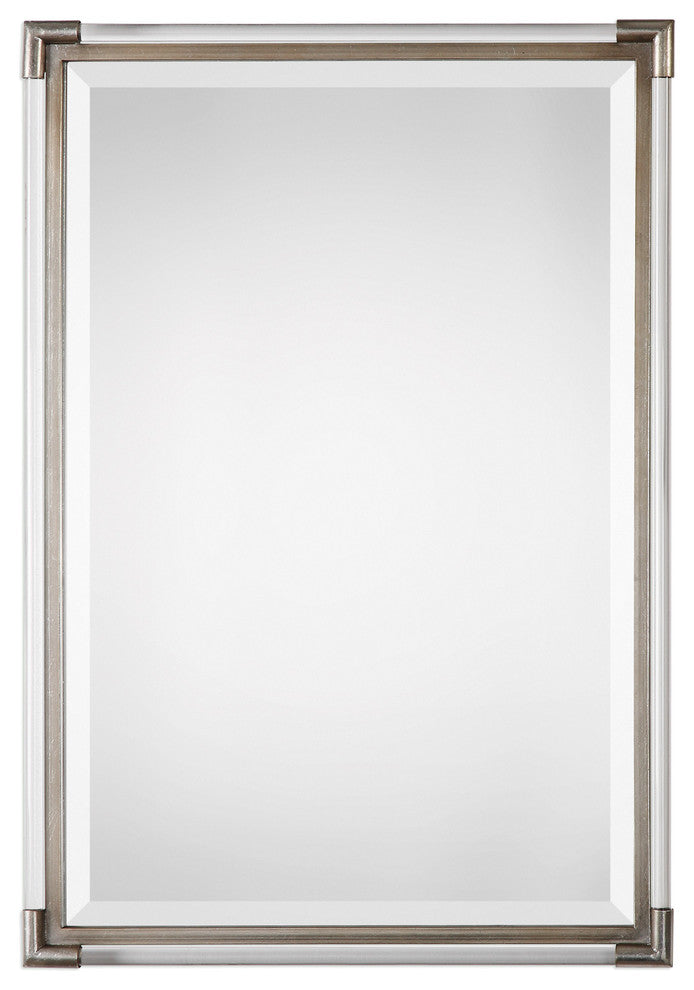 Mackai Metallic Silver Mirror