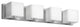 Ville 4-Light Vanity Fixture, White Opal