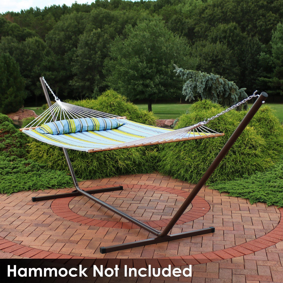 Sunnydaze 15' Hammock Stand With Heavy-Duty Steel Beam Construction, Bronze